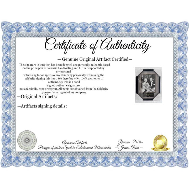 Ronald and Nancy Reagan vintage 8x10 photo framed and signed in person.