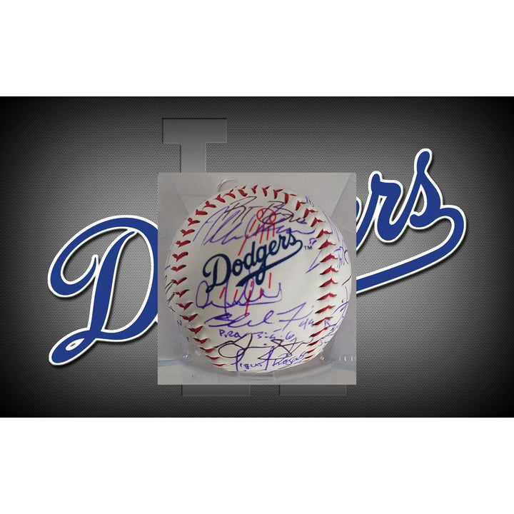 Los Angeles Dodgers Freddie Freeman Mookie Betts Shohei Ohtani 2024 World Series Champions Rawlings MLB game ball signed with proof