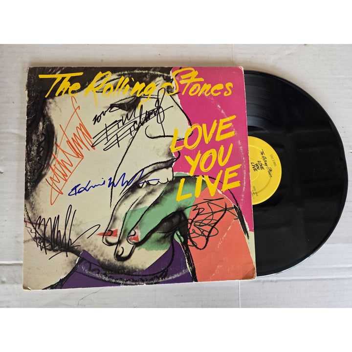 The Rolling Stones ''Love you Live'' LP signed with proof.