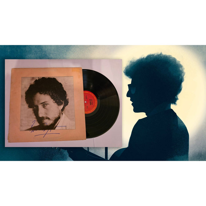 Bob Dylan "New Morning" LP signed with proof.