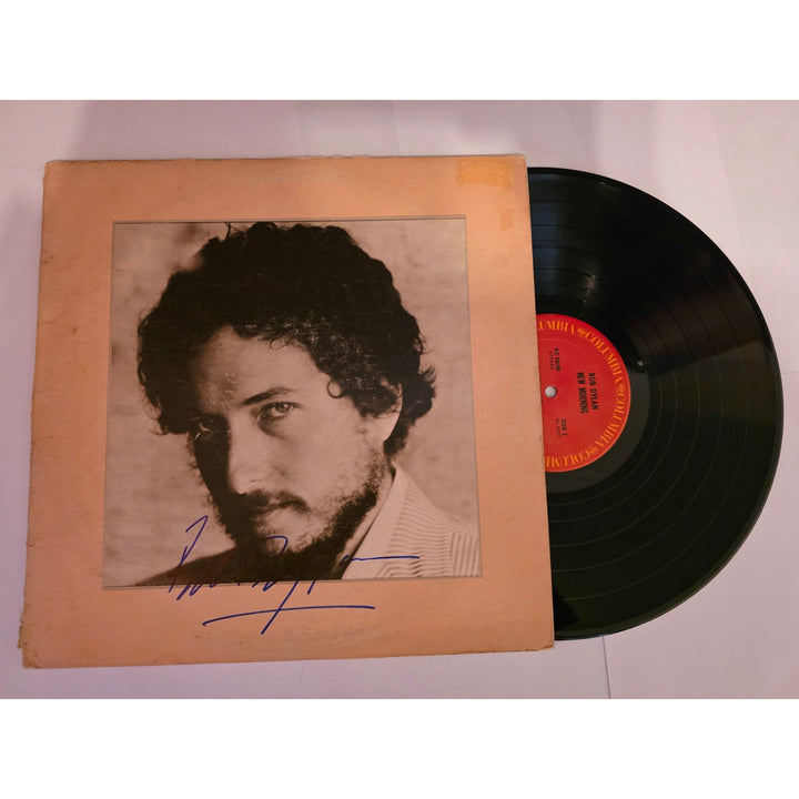 Bob Dylan "New Morning" LP signed with proof.