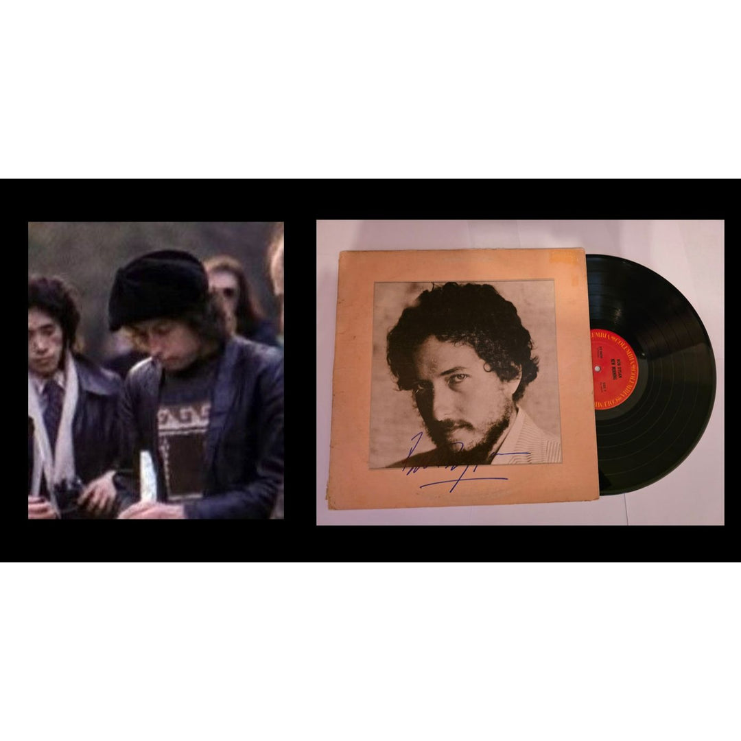 Bob Dylan "New Morning" LP signed with proof.