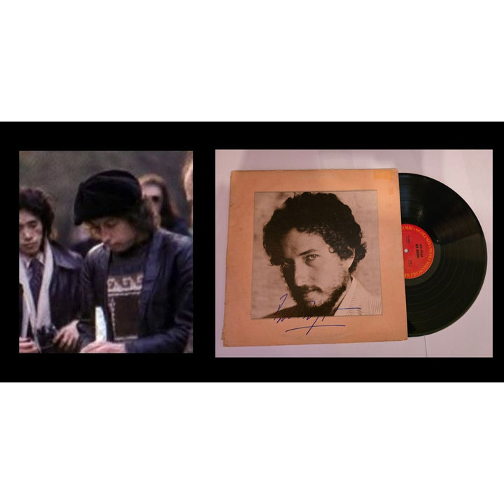 Bob Dylan "New Morning" LP signed with proof.