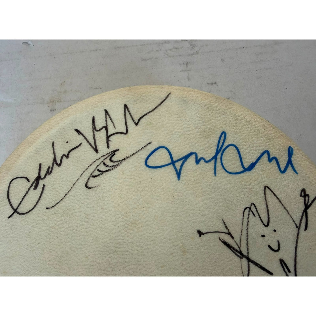 Eddie Vedder Pearl Jam Tambourine 8" signed with proof.
