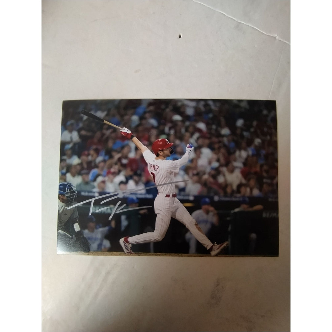 Tre Turner, Philadelphia, Phillies, 5x7, photo, signed, with proof