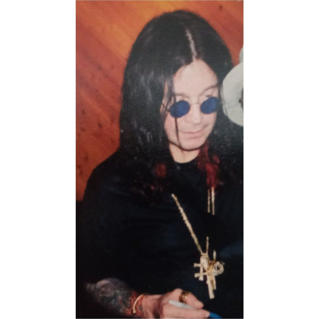 Black Sabbath, Ozzy Osbourne, signed with inscription for Ronnie James Dio, Fender Stratocaster electric guitar signed with proof