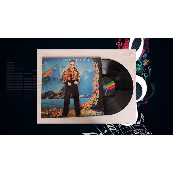 Elton John ''Caribou'' LP signed with proof.