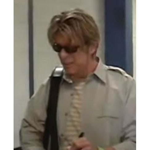 David Robert Jones " David Bowie " one of a kind full size acoustic guitar signed with proof