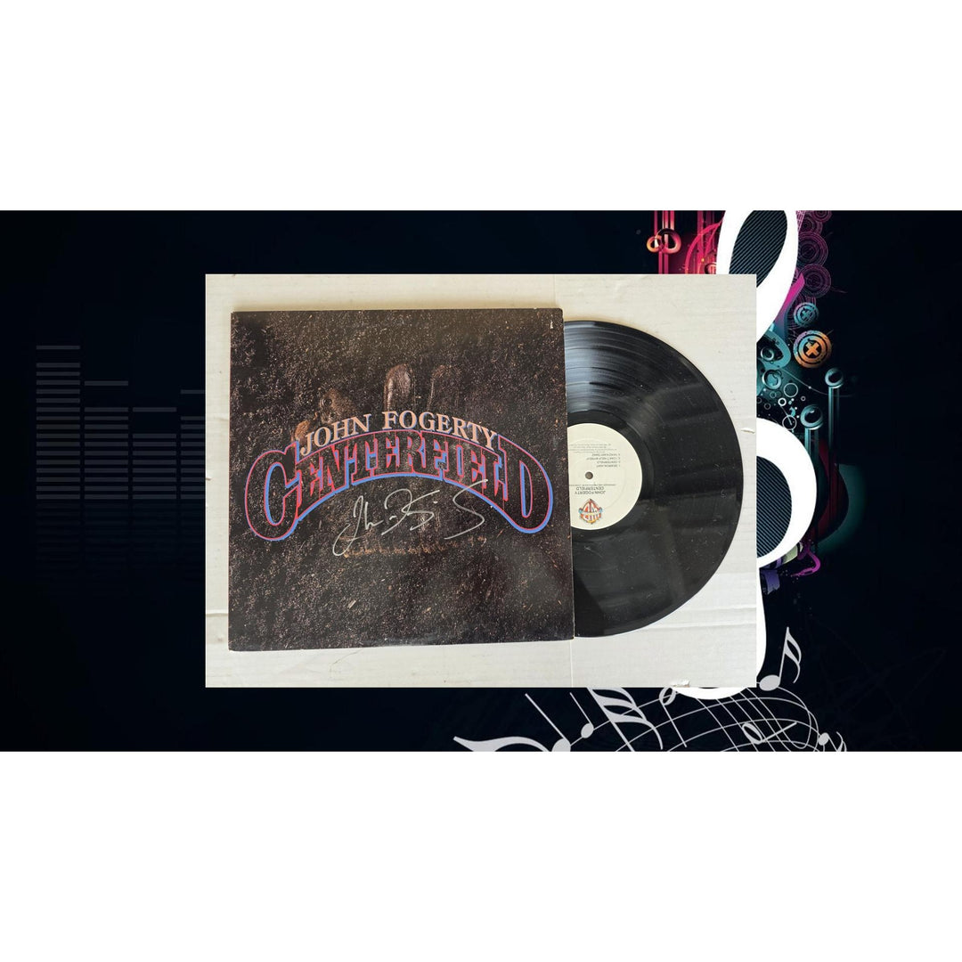 John Fogerty ''Centerfield'' LP signed with proof.
