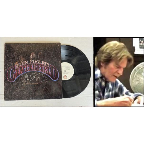 John Fogerty ''Centerfield'' LP signed with proof.