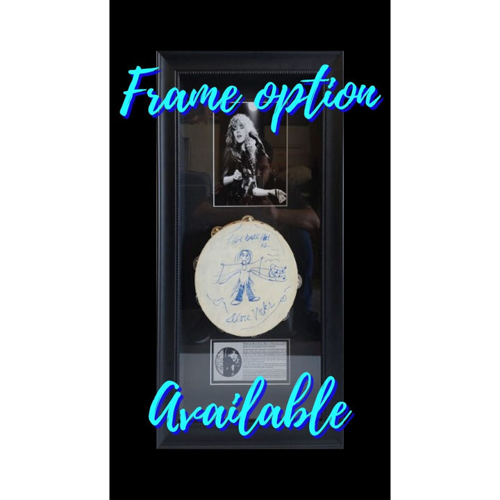 Chicago band tambourine Peter Cetara, Robert Lamm, Lee Loughnane, Danny Seraphine, Terry Kath, Walt Parazaider and Jimmy Pankow signed.