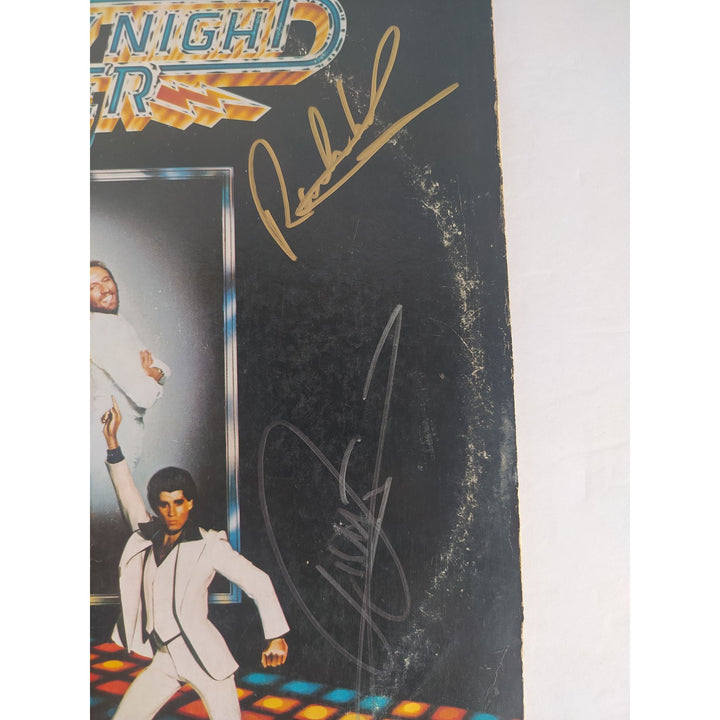 Saturday Night Fever The Bee Gees and John Travolta original LP signed with proof