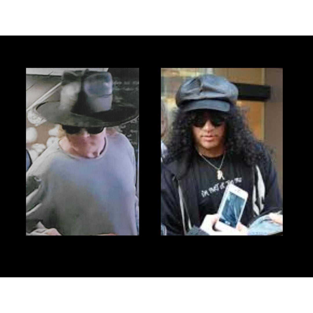 "Slash" Saul Hudson signed with self sketch & Axl Rose full size Stratocaster electric guitar signed with proof