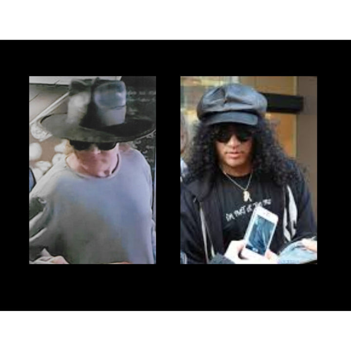 "Slash" Saul Hudson signed with self sketch & Axl Rose full size Stratocaster electric guitar signed with proof