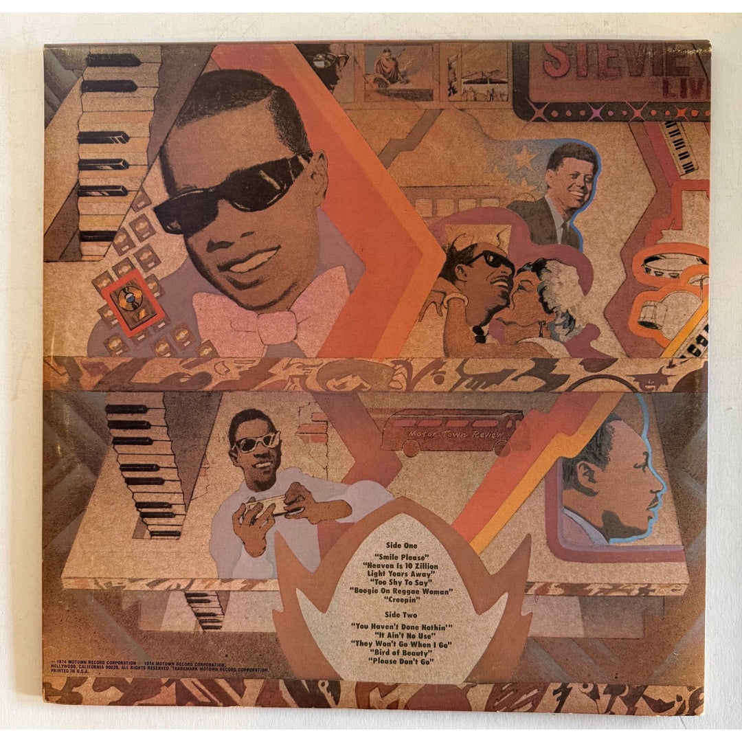 Stevie Wonder "Fulfillingness' First Finale "original lp signed with proof