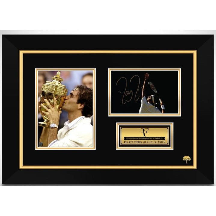 Roger Federer tennis Legend 8x10 photo signed with proof Awesome Artifacts