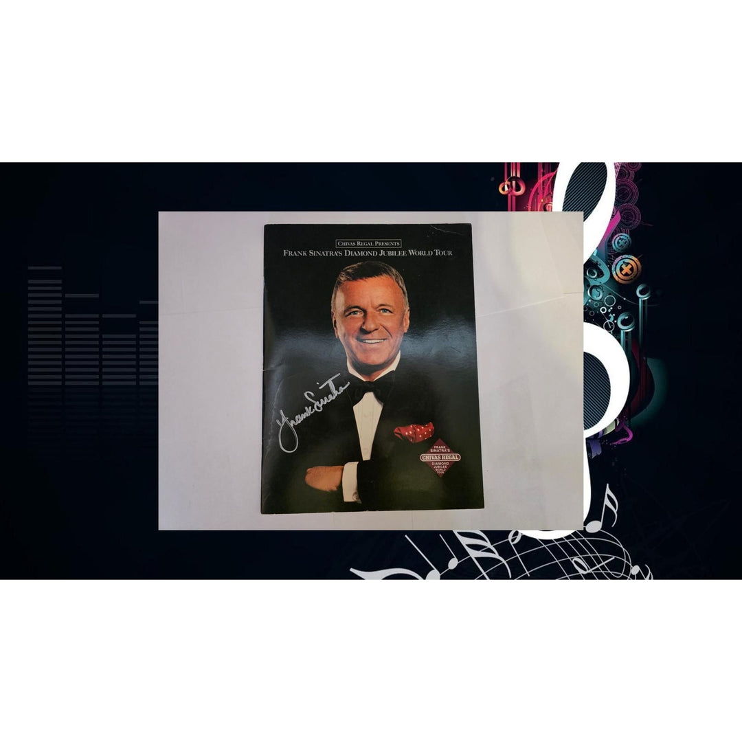 Frank Sinatra "Frank Sinatra's Diamond Jubilee World Tour" Magazine signed with proof.