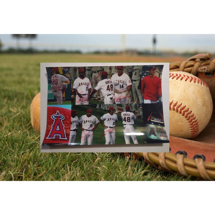 California Angels Hideki Matsui Mike Soioscia Tori Hunter Jared Weaver 13x19 photo