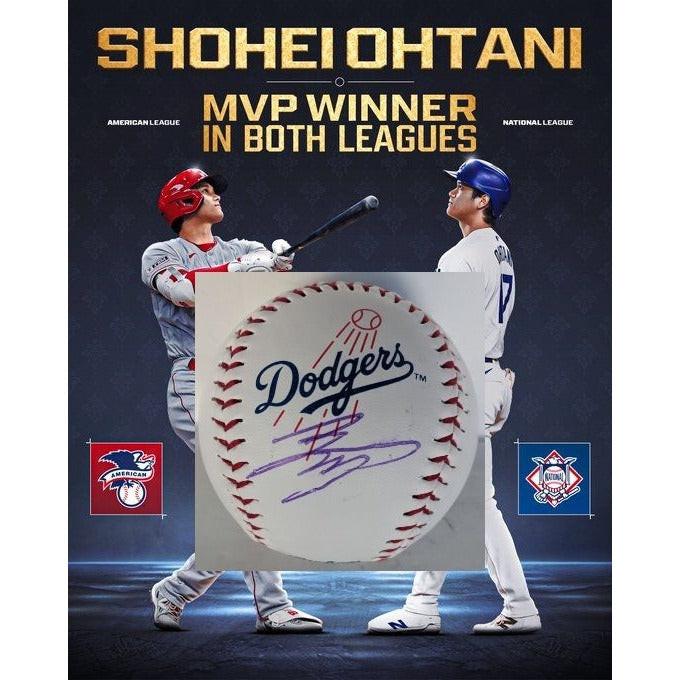 Shohei Ohtani Los Angeles Dodgers Rawlings MLB baseball signed with proof & free acrylic display case