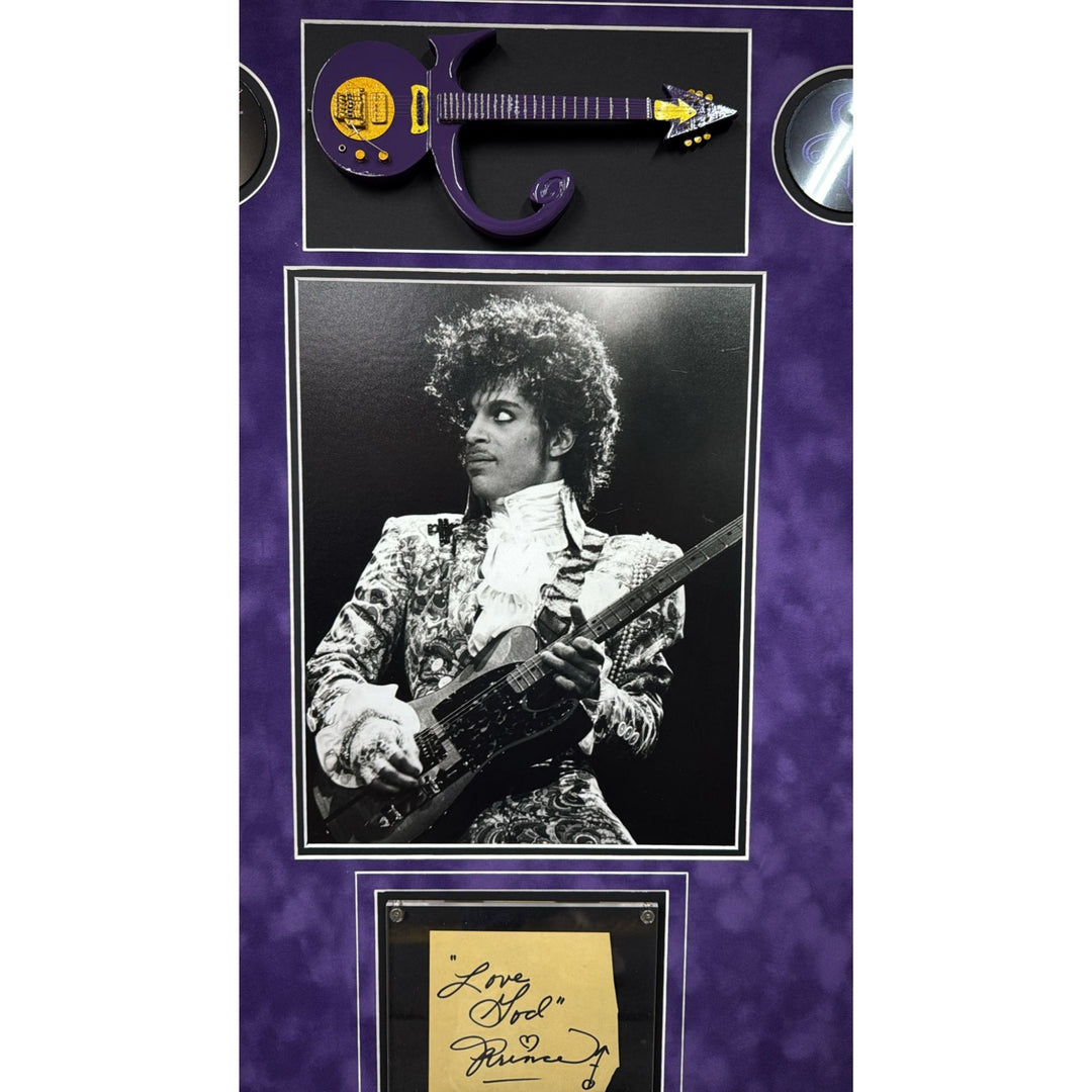 Prince Rogers Nelson signed autograph page book with museum quality frame (one of a kind with proof)