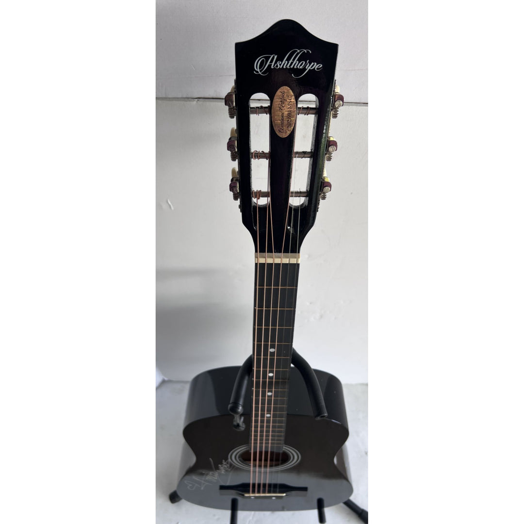 Avril Lavigne full size acoustic guitar signed with proof