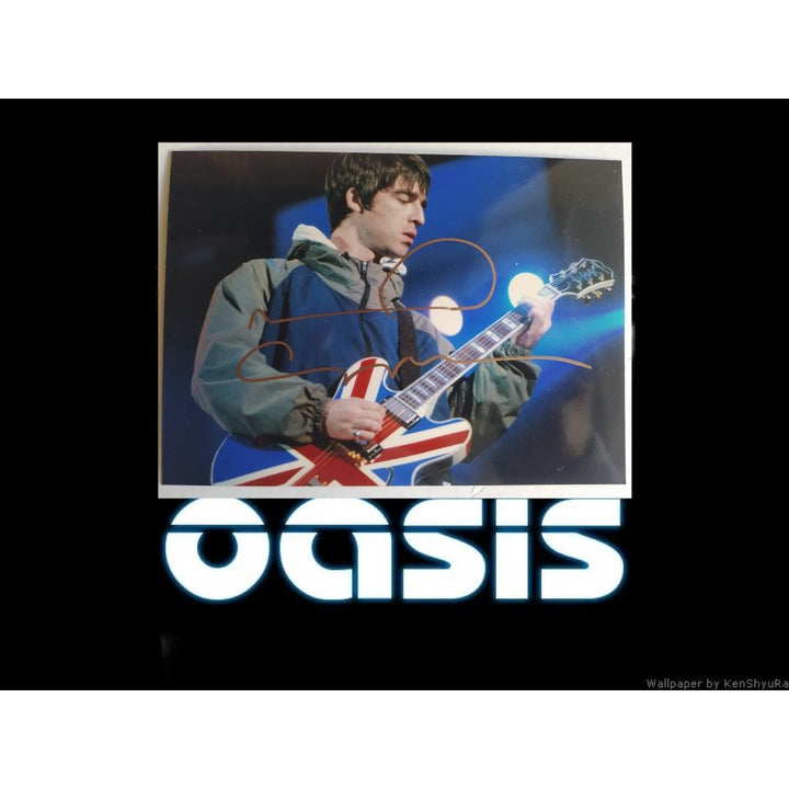 Noel Gallagher Oasis 5x7 photo signed with proof