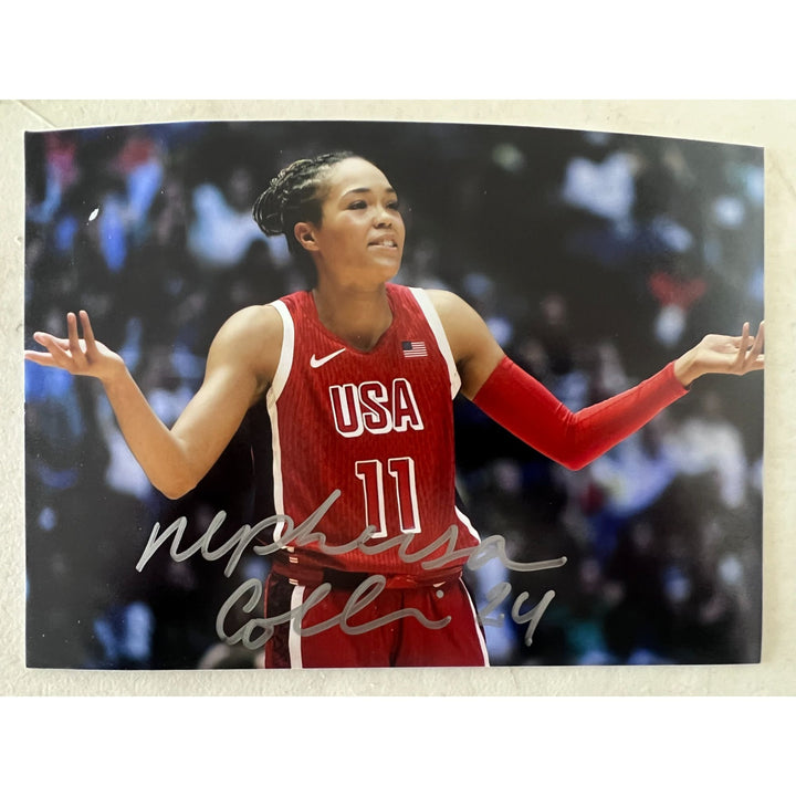 Napheesa Collier USA Women Basketball Team 5x7 signed