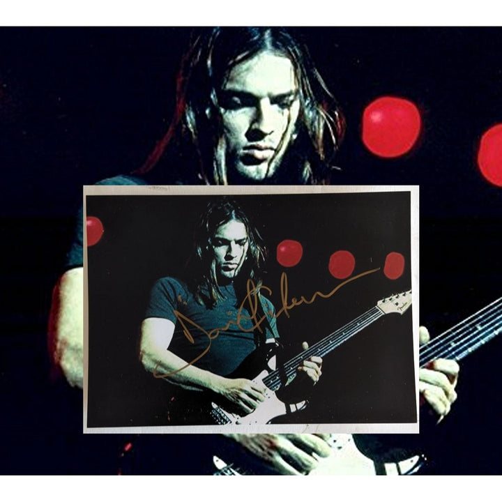 David Gilmour Pink Floyd 5x7 photo signed with proof