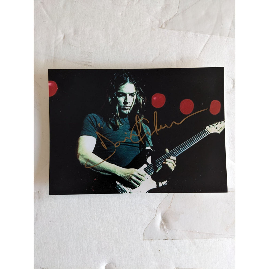 David Gilmour Pink Floyd 5x7 photo signed with proof