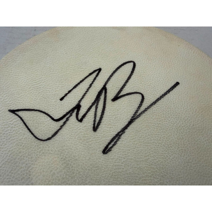 Justin Bieber Tambourine 8" signed with proof.