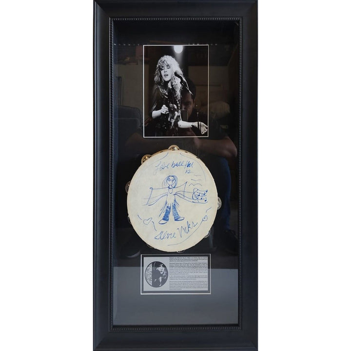Justin Bieber Tambourine 8" signed with proof.