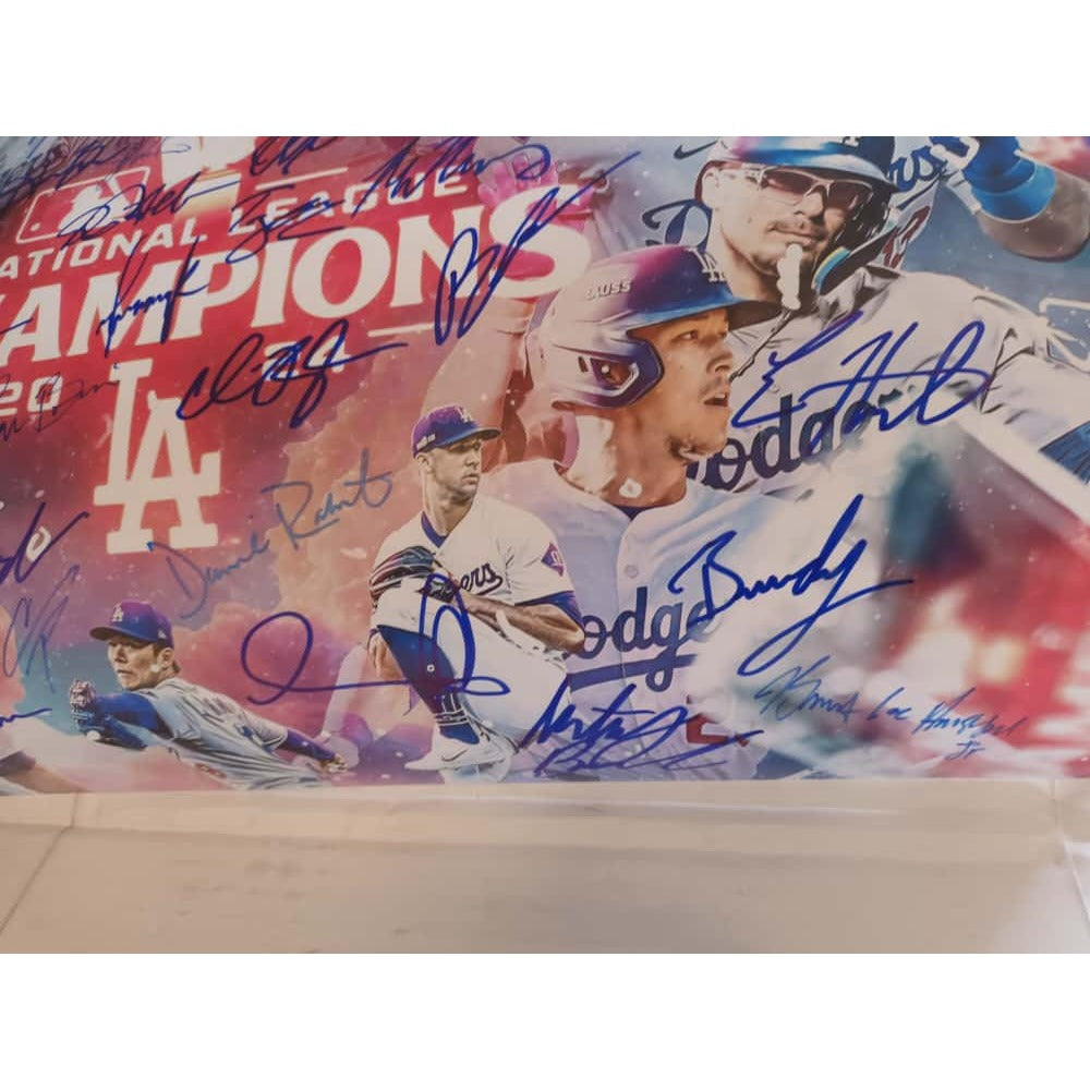 Los Angeles Dodgers Shohei Ohtani Freddie Freeman 2024 World Champions 16x20 photo signed with proof