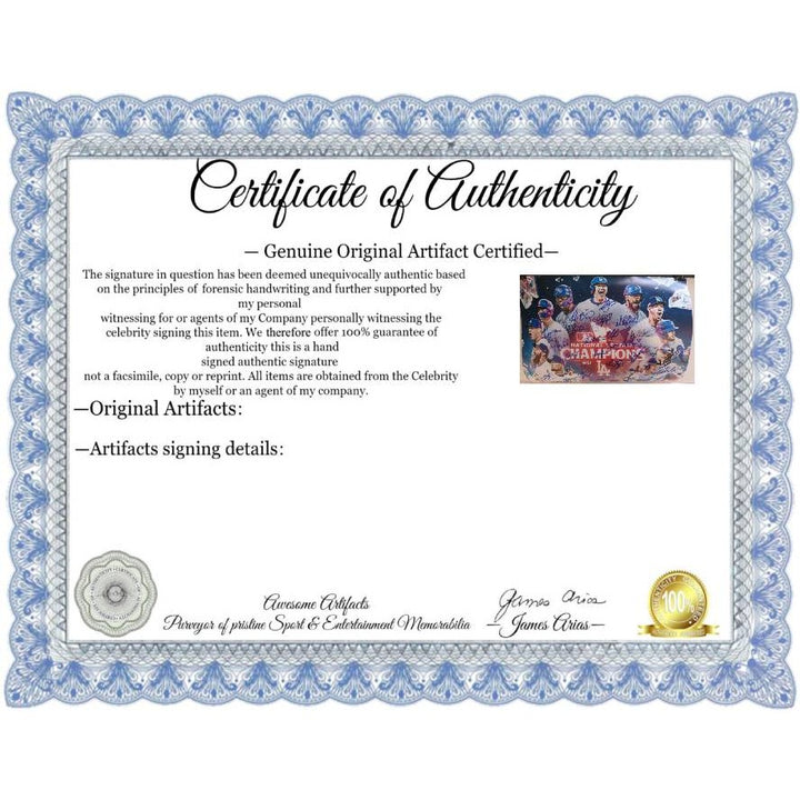 Los Angeles Dodgers Shohei Ohtani Freddie Freeman 2024 World Champions 16x20 photo signed with proof