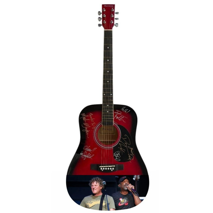 Darius Drucker Hootie and the Blowfish One of a Kind full size acoustic guitar signed with proof.