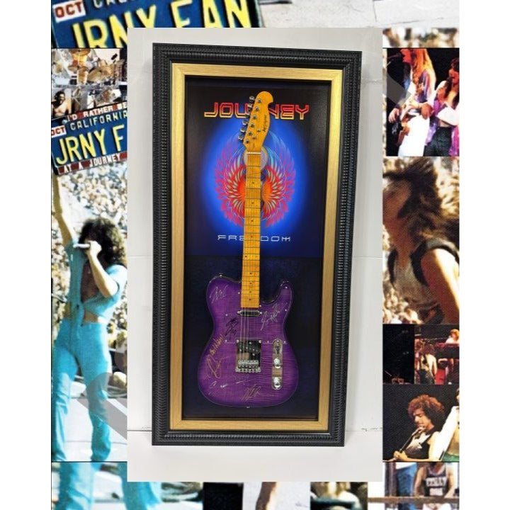 Journey Steve Perry, Neil Schon, Ross Valory, Steve Smith,  Gregg Rolie, Jonathan Cain telecaster full size electric guitar signed