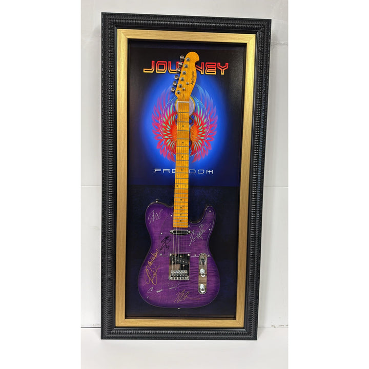 Journey Steve Perry, Neil Schon, Ross Valory, Steve Smith,  Gregg Rolie, Jonathan Cain telecaster full size electric guitar signed