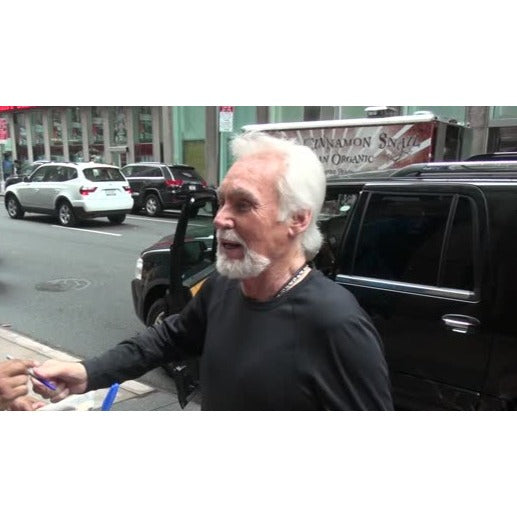 Kenny Rogers 41' full size acoustic guitar signed with proof