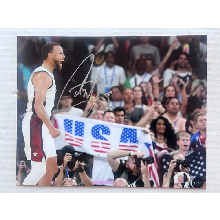 Stephen Curry 2024 Team USA iconic 8x10 photo signed with proof