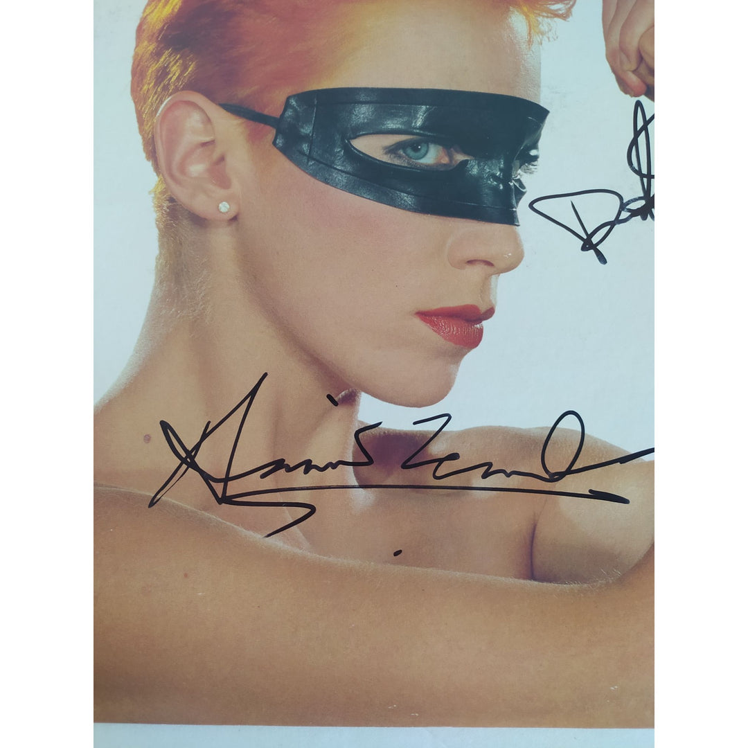 Eurhythmics Annie Lennox and Dave Stewart original LP signed with proof