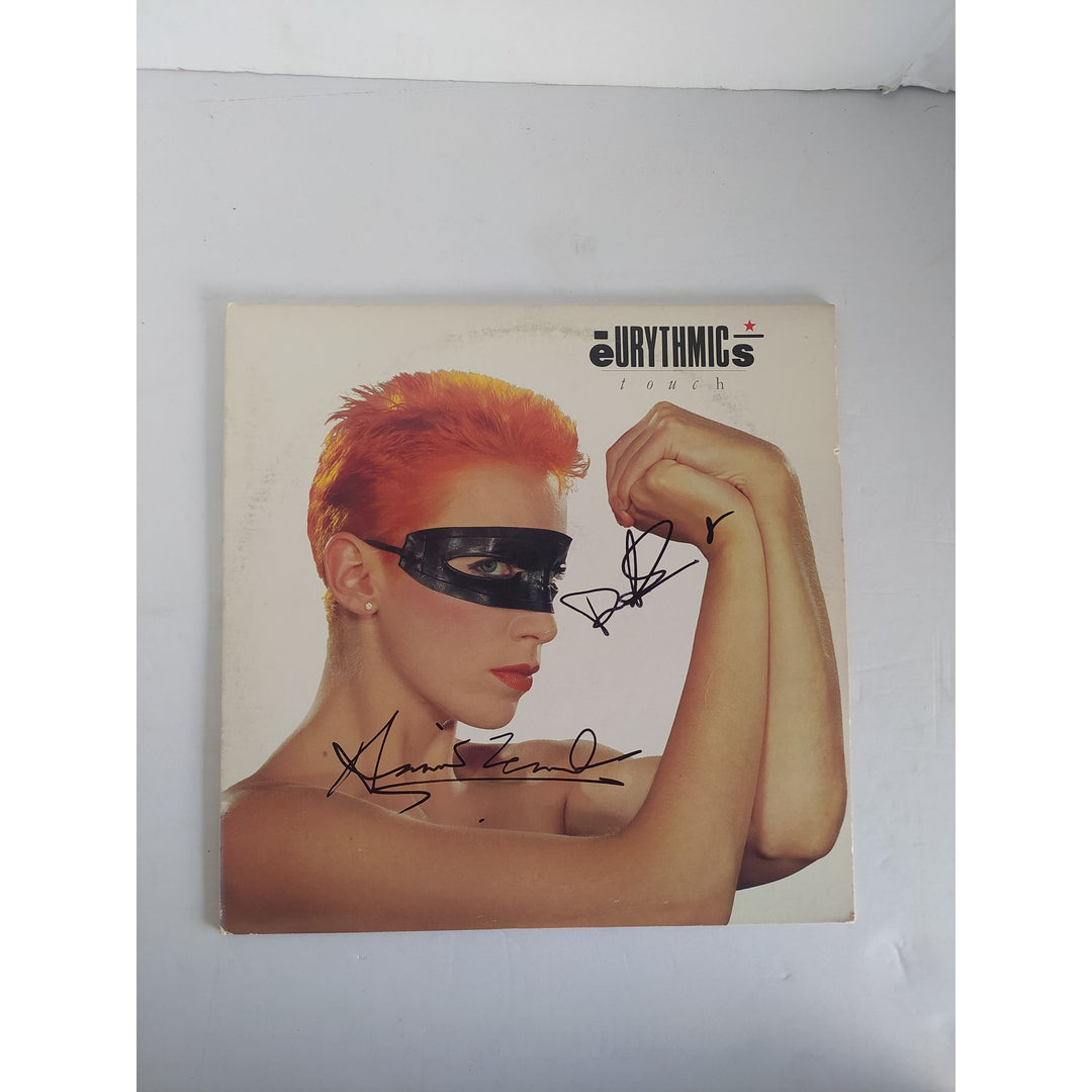 Eurhythmics Annie Lennox and Dave Stewart original LP signed with proof