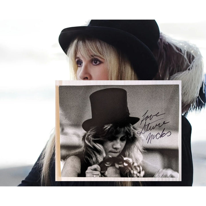 Stevie Nicks Fleetwood Mac 8x10 photo signed with proof