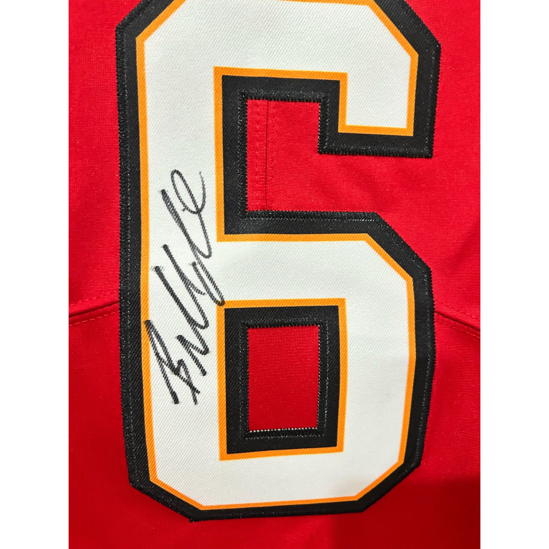 Baker Mayfield Tampa Bay Buccaneers Nike size Lg game model jersey signed with proof