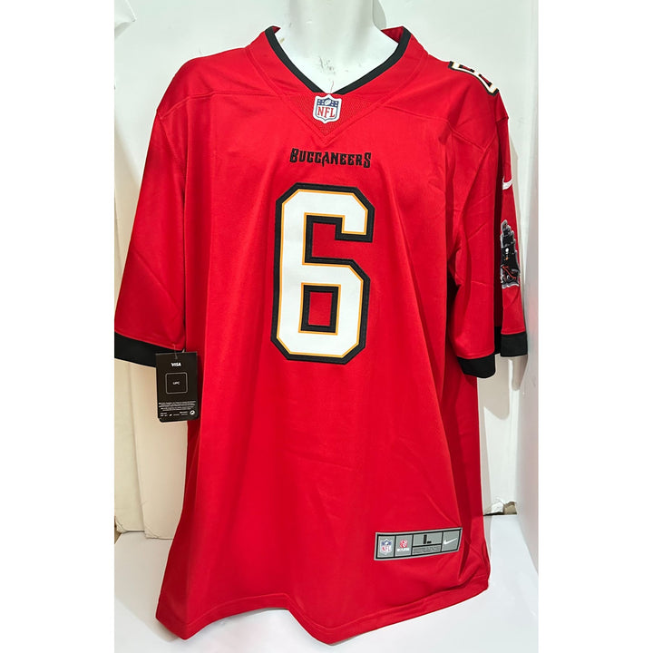 Baker Mayfield Tampa Bay Buccaneers Nike size Lg game model jersey signed with proof