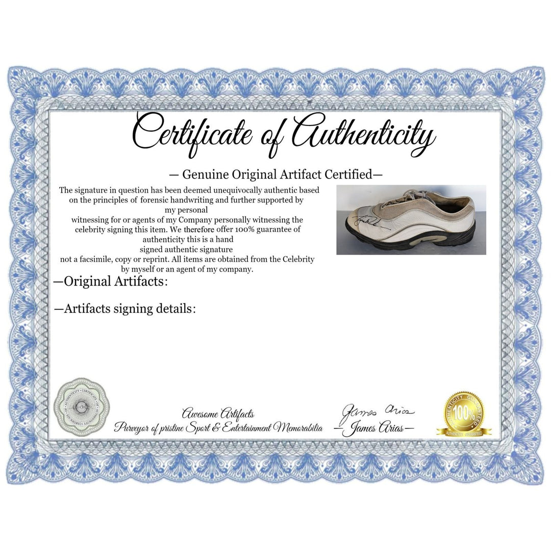 Tiger Woods "The GOAT" Nike Golf shoe signed with proof unique & rare size/11