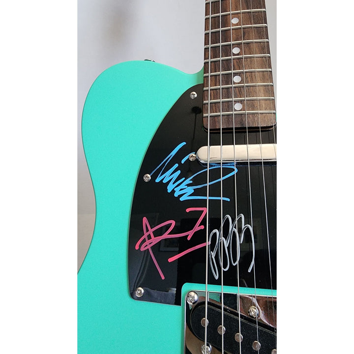 Linkin Park Chester B, Mike Shinoda, Brad Delson, Dave Farrell, Joe Hahn, Rob Bourdon authentic Fender telecaster electric guitar signed