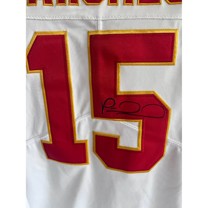 Patrick Mahomes Kansas City Chiefs game model jersey signed with proof