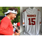 Load image into Gallery viewer, Patrick Mahomes Kansas City Chiefs game model jersey signed with proof
