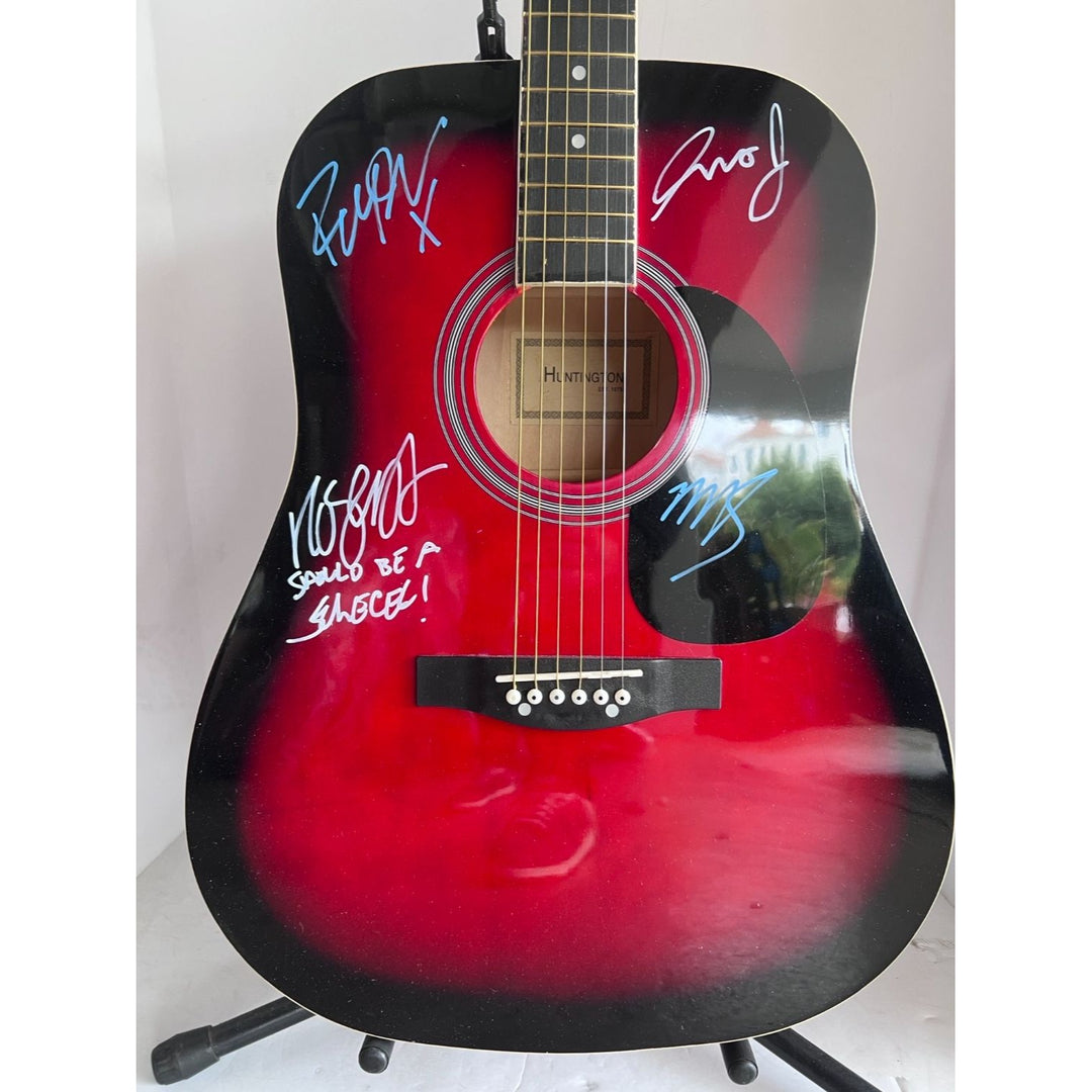 Robert Smith and the Cure full size acoustic guitar signed with proof