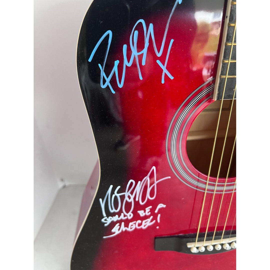 Robert Smith and the Cure full size acoustic guitar signed with proof