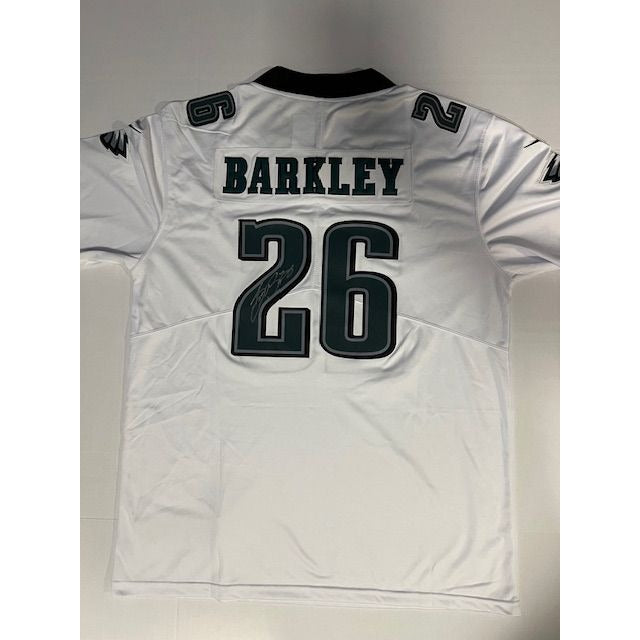 Saquon Barkley Philadelphia Eagles size extra large game model jersey signed with proof